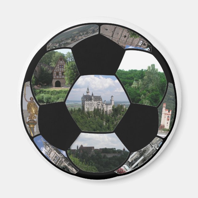 Fußball für Deutschland Magnet (Vorne)