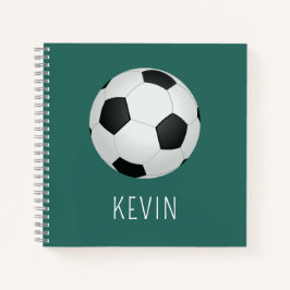 Fußball für Kinder Jungen Schule Notizbuch