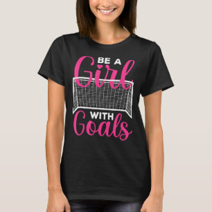 Fußball für Mädchen Teens Frauen Fußball-Spieler T-Shirt