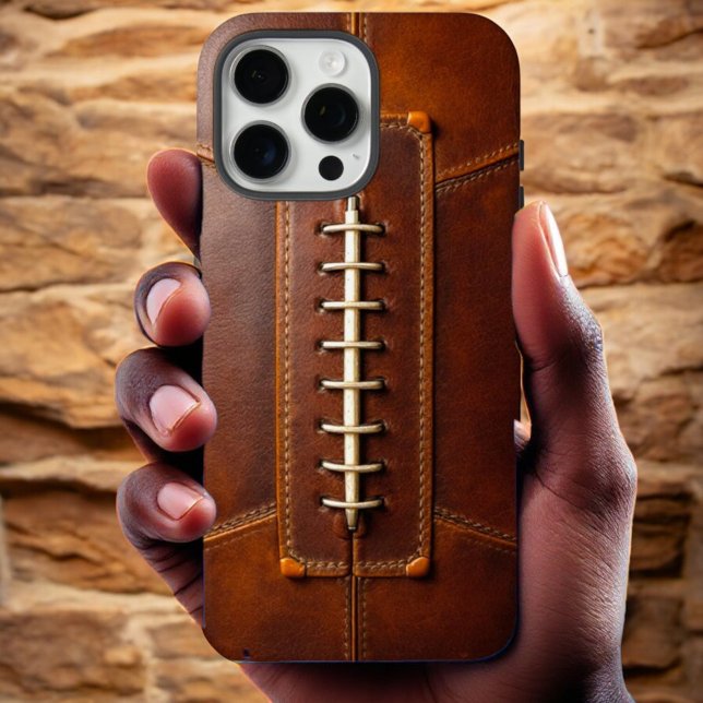 Fußball Fusion - Leder Case-Mate iPhone Hülle (Von Creator hochgeladen)