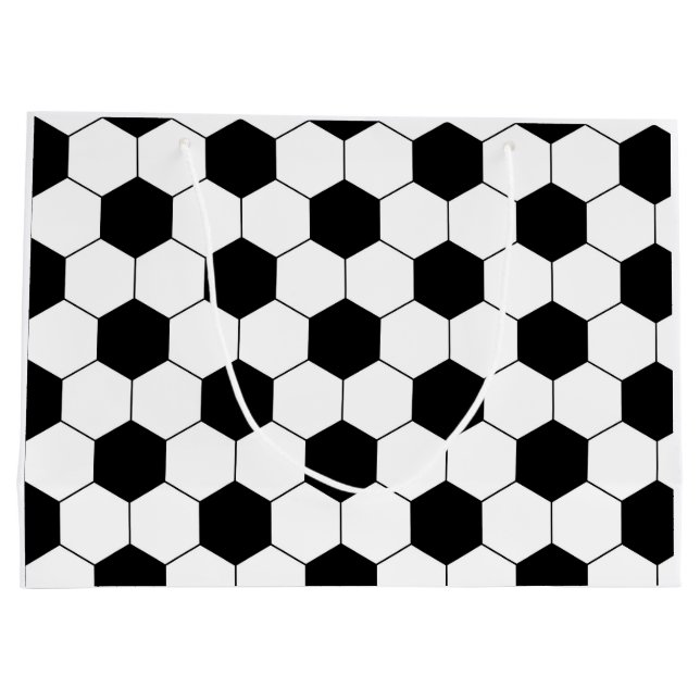 Fußball-Fußball-Ball-Beschaffenheit Große Geschenktüte (Rückseite)