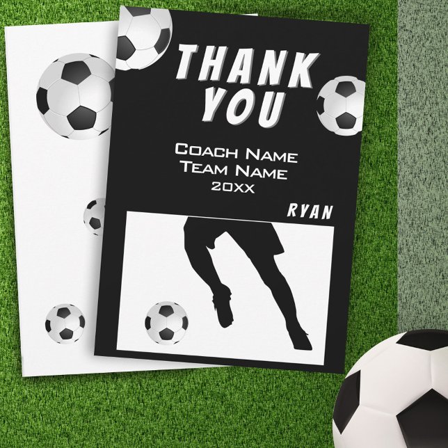 Fußball / Fußball Danke, Coach Card Dankeskarte (Von Creator hochgeladen)
