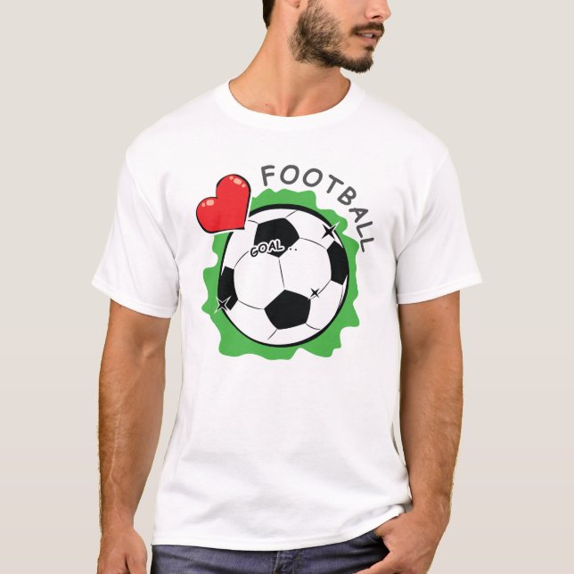 Fußball/Fußball-Design T-Shirt (Vorderseite)