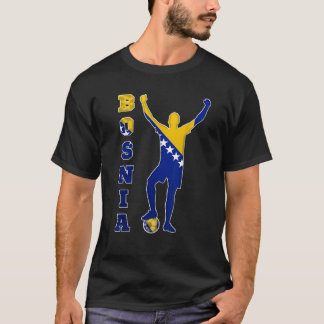 Fußball-Fußball-Fußball-Fußballmannschaft in Bosni T-Shirt