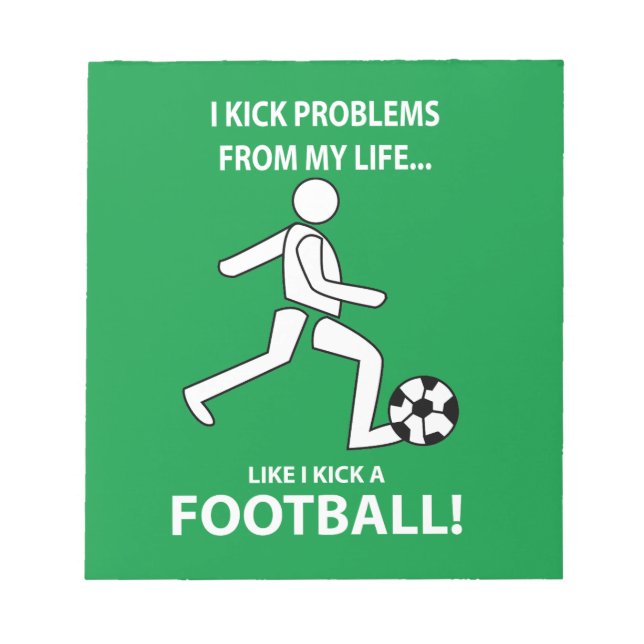 Fußball Fußball Fußball Fußballtrainer Fußball Fuß Notizblock (Vorderseite)