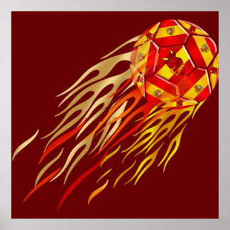 Fußball-Fußball-Fußball in Spanien - Fußball liebt Poster