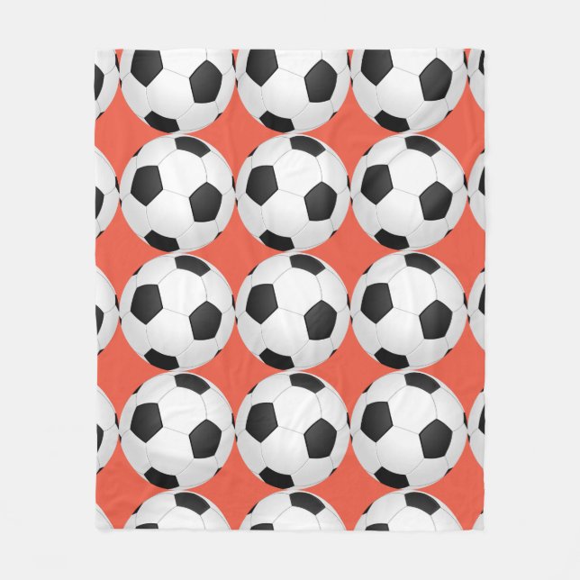 Fußball-Fußball-Fußball-Spieler Fleece Blanken (Vorderseite)