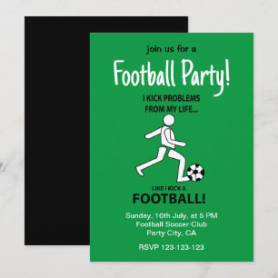 Fußball Fußball-Fußball-Sportfußball-Party Einladung