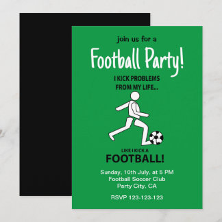 Fußball Fußball-Fußball-Sportfußball-Party Einladung