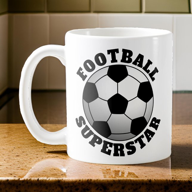 Fußball Fußball Fußball Superstar Sport Kaffeetasse (Football Superstar Mug)