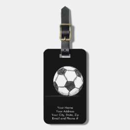 Fußball, Fußball, Fussball, Team Sport Gepäckanhänger