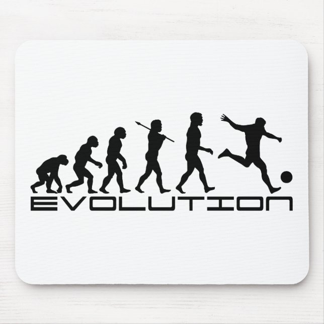 Fußball-Fußball Futbol Sport-Evolutions-Kunst Mousepad (Vorne)