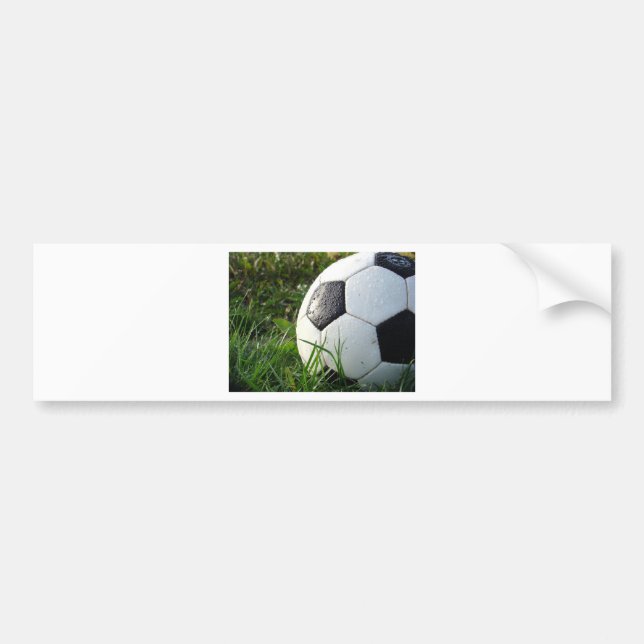 Fußball~ Fußball im Feld Autoaufkleber (Vorne)