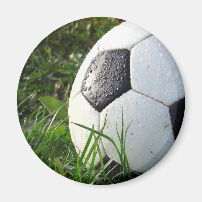 Fußball~ Fußball im Feld Magnet (Vorne)