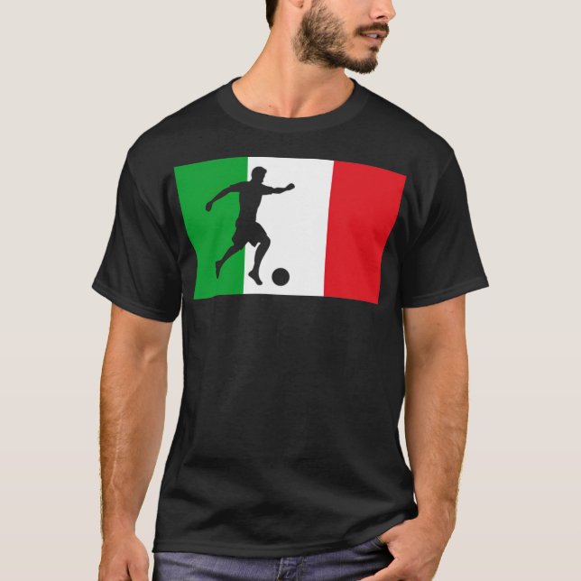 Fußball Fußball Italien Flaggenfussball Fußball Fu T-Shirt (Vorderseite)