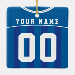 Fußball Fußball Jersey Name & Number Template Keramikornament
