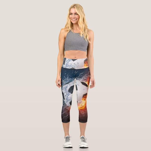 Fußball-/Fußball-Kugelkopf-Kissen Capri Leggings (Vorderseite)