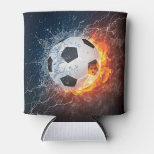 Fußball-/Fußball-Kugelkopf-Kissen Dosenkühler