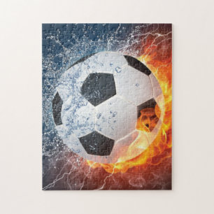 Fußball-/Fußball-Kugelkopf-Kissen Puzzle