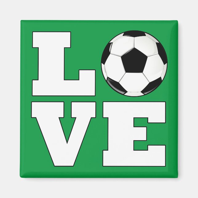 Fußball (Fußball) Liebe Custom Color Sports Player Magnet (Vorne)