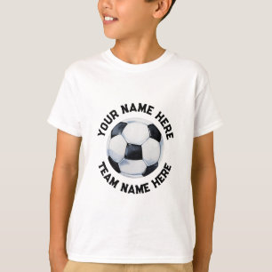 Fußball-Fußball Personalisiert hinzufügen T-Shirt