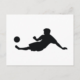 Fußball-Fußball Postkarte