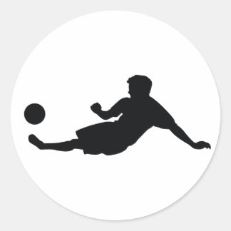 Fußball-Fußball Runder Aufkleber