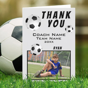 Fußball / Fußball Sport Danke Coach Card