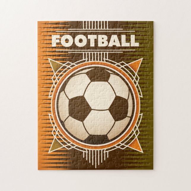 Fußball-Fußball-Sportball Puzzle (Vertikal)