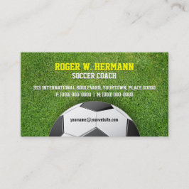 Fußball-Fußball-Trainer Visitenkarte