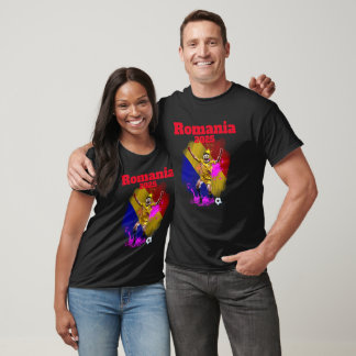 Fußball-Fußball-Zielfeier Rumänien Flagge 2025 T-Shirt