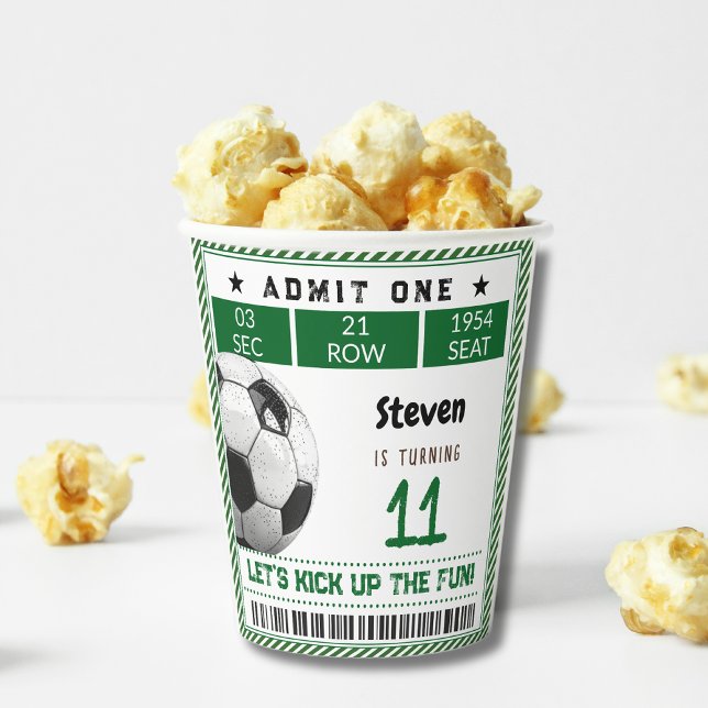 Fußball-Fußballspiel Kindergeburtstag Pappbecher (Von Creator hochgeladen)