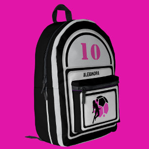 Fußball, Fußballspielerin Mädchen, Team, Geschenk Bedruckter Rucksack