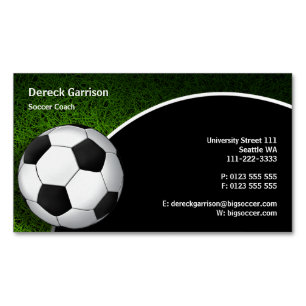 Fußball Fußballsporttrainer Magnetische Visitenkarte