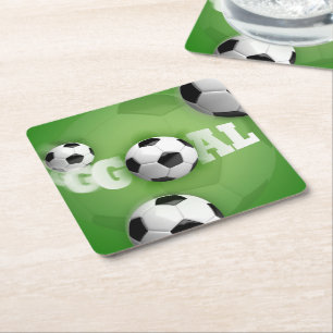 Fußball-Fußballziel - Untersetzer Papier