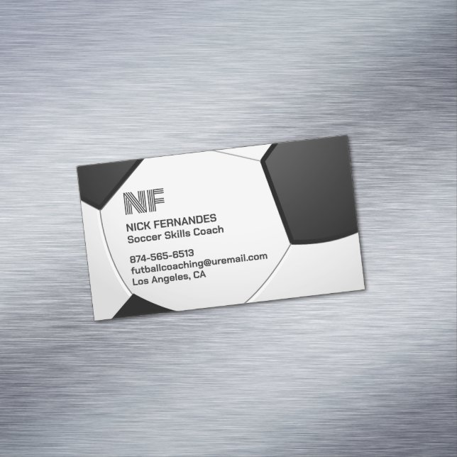 Fußball Futball Magnetische Visitenkarte (Beispiel)