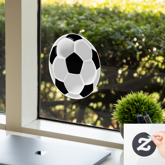 Fußball Futbol Ball Fensteraufkleber (Büro)