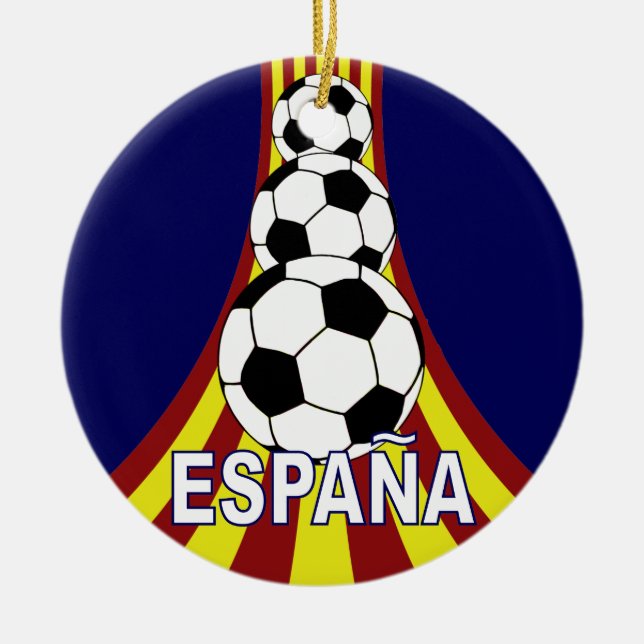 Fußball Fútbol Espana Spanien Keramikornament (Vorne)