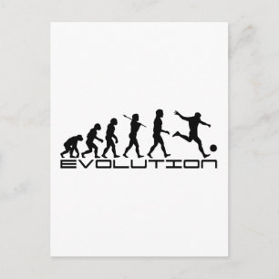 Fußball Futbol Sport Evolution Kunst Postkarte