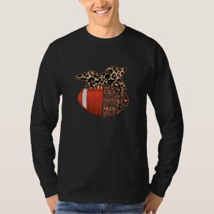 Fußball Gaga Vintage Leopard Unordentlicher Dutt T-Shirt