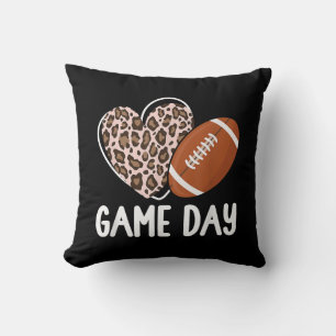 Fußball Game Day Womens Leopard Cheetah Game Day Kissen