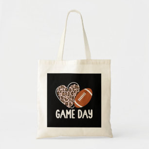 Fußball Game Day Womens Leopard Cheetah Game Day Tragetasche