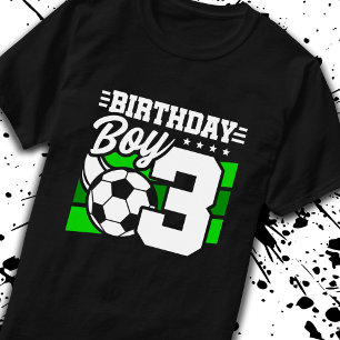 Fußball Geburtstag - 3 Jahre alter Junge - 3. Gebu T-Shirt