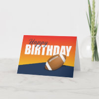 Fußball Geburtstag auf Blue und Orange Athlete