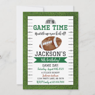 Fußball Geburtstag Einladung White