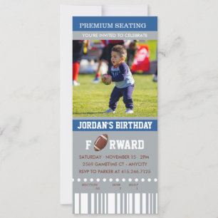 Fußball Geburtstag Foto Birthday Einladung