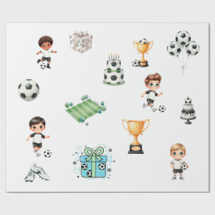 Fußball Geburtstag Geschenkpapier Junge