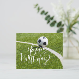 Fußball Geburtstag mit Ball und Happy Birthday