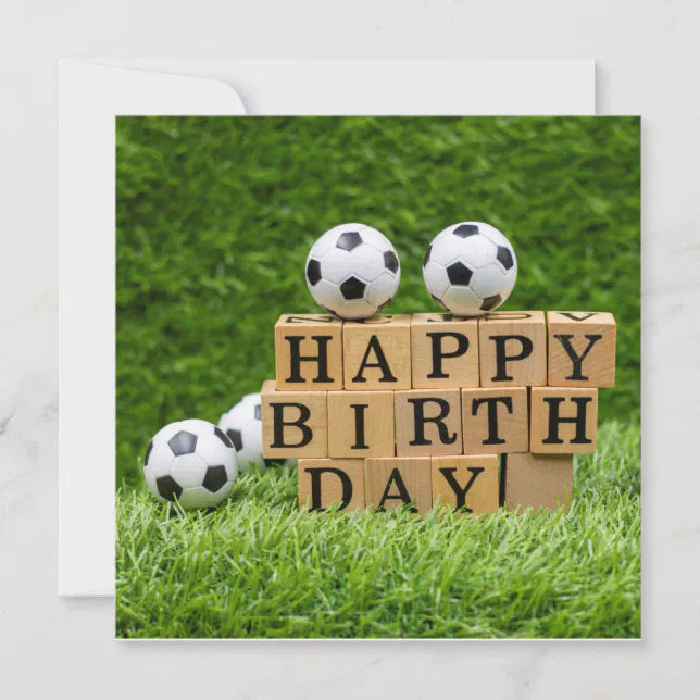 Fußball-Geburtstagskarte – Cooles Design Für Jungs, Männer & Fans | Persönlich Beschriftbar