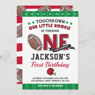 Fußball-Geburtstags-Einladungs-Fußball-1. Einladung